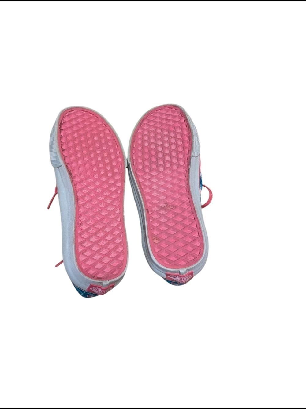 Vans Blue Hello Kitty Canvas Sneakers Pink Laces - Picture 5 of 9